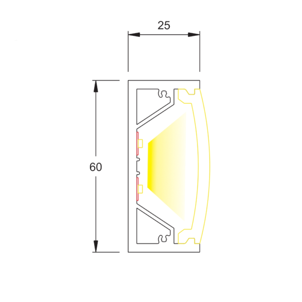 Profil Ringleuchte O-Line H2 | Lichtplanung Stiller