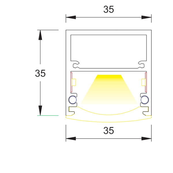 Profil Ringleuchte S Line | Lichtplanung Stiller