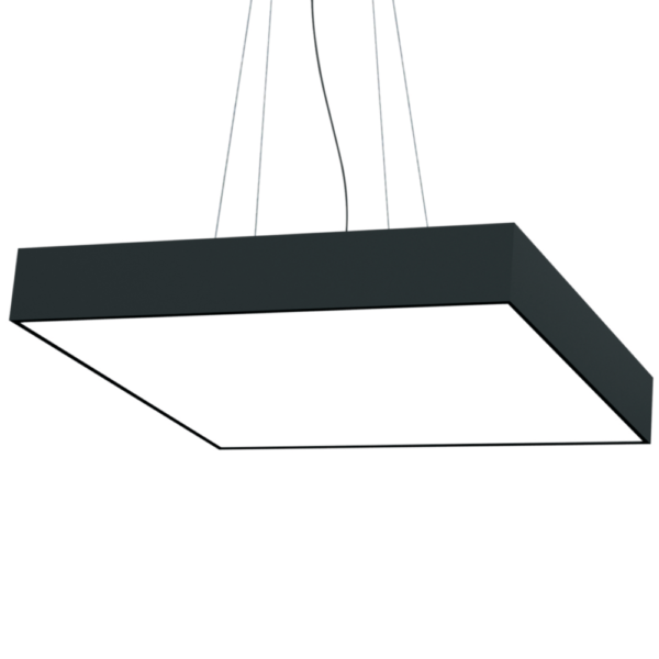 LED Anbauleuchte H Line quadrat schwarz | Lichtplanung Stiller